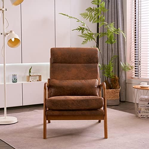 Karl home Accent Chair High Back Mid-Century Modern - Image 3