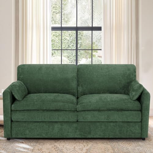69” Chenille Love seat Sofa w/Arm Pillows - Image 3