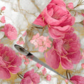 Pink Rose Marble Peel and Wallpaper, 39.37 x 23.62 in Removable Vinyl Contact by KKYEJLQYI