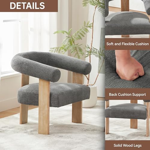 VKNOW Barrel Accent Chairs Set of 2 - Image 5