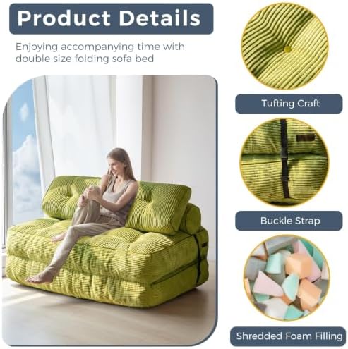 MAXYOYO Folding Sofa Bed, Convertible Chair Bed - Image 5