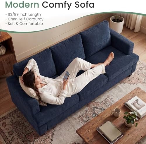 YOUDENOVA Sofa Couch, 3 Piece Set Comfy Sofa, 2 Loveseat & 3 Seater Sofa - Image 6