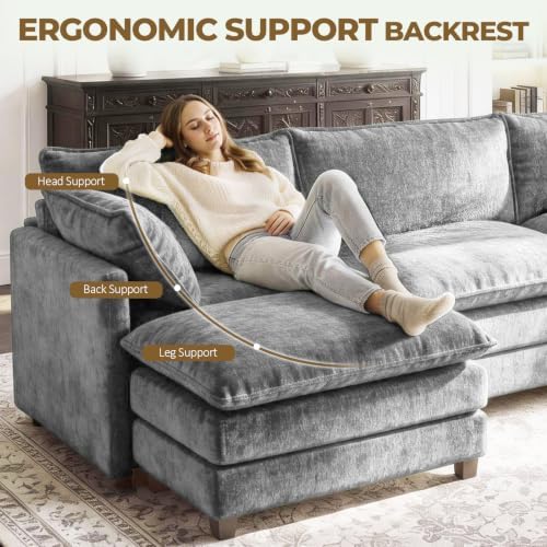 LEVELEVE 146" U-Shape Modular Sofa - Image 6