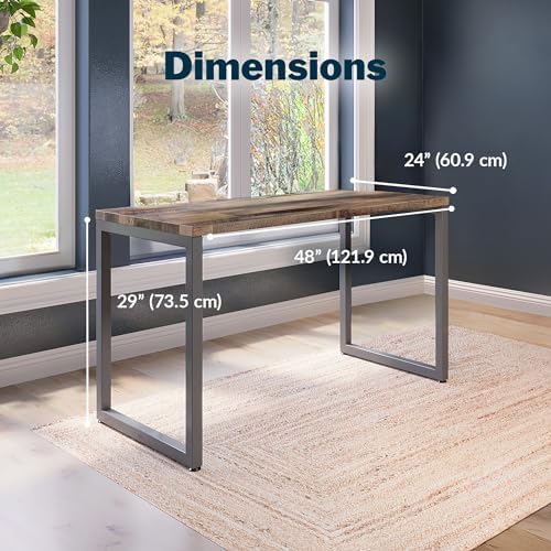 Vari Table for Home Office – 48x24 – Reclaimed Wood/Slate - Image 2