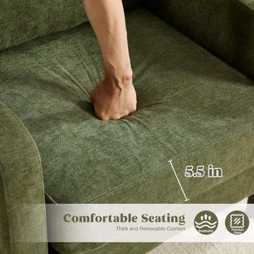 Accent Chair for Living Room, Modern Reading Chair for Bedroom, Upholstered - Image 6