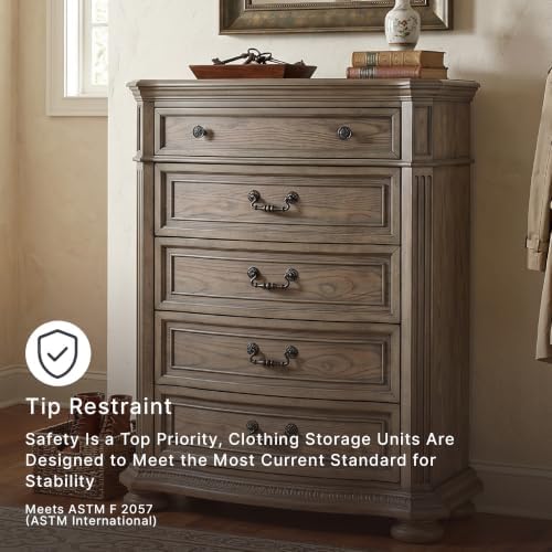 Signature Design by Ashley Ardenfield Traditional 5-Drawer Chest - Image 6