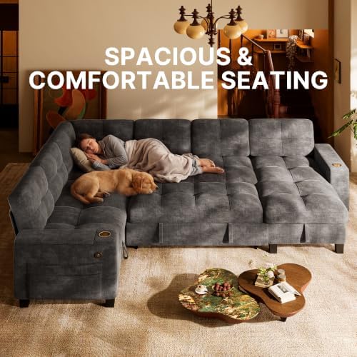 Marsail 110" Sectional Sleeper Sofa - Image 7