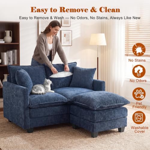 50'' L-Shape Loveseat Sofa - Image 3