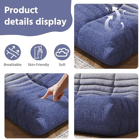 Big Adults Bean Bag Chairs Comfy Fireside BeanBag Couch Togo Sofa - Image 5