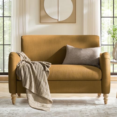 HULALA HOME 50.5" Farmhouse Loveseat Sofa, 2 Seater Sofa by HULALAHOME