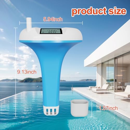 kactoily Pool pH Tester, 2-in-1 Digital Water Tester - Image 6