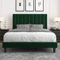 Allewie Full Bed Frame/Velvet Upholstered Bed Frame by Allewie