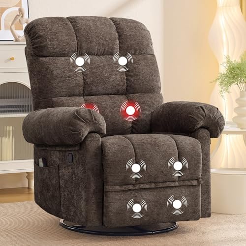 Korser 360° Swivel Rocker Recliner Chair, Rocking Chair Nursery by KORSER