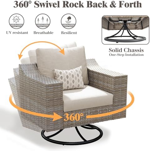 LUXOAK 9-Piece Patio Furniture Set - Image 5