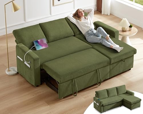 Vipbear 80" Sectional Sleeper Sofa Bed by VipbearLiving