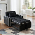 Sleeper Chair with USB Port, 3 In1 Pull Out Sofa Bed by Outdoorchairs
