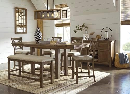 Signature Design by Ashley Rustic Counter Height Bar Stool - Image 2