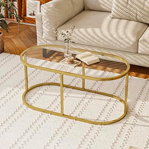 Coffee Table Gold Glass Coffee Tables - Image 3