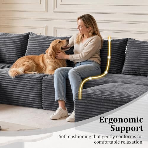 Boneless Couch U-Shaped Sectional Sofa - Image 6