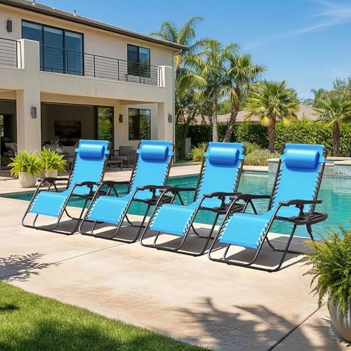 Homall Zero Gravity Chair Patio Folding Lawn Camp Reclining - Image 6