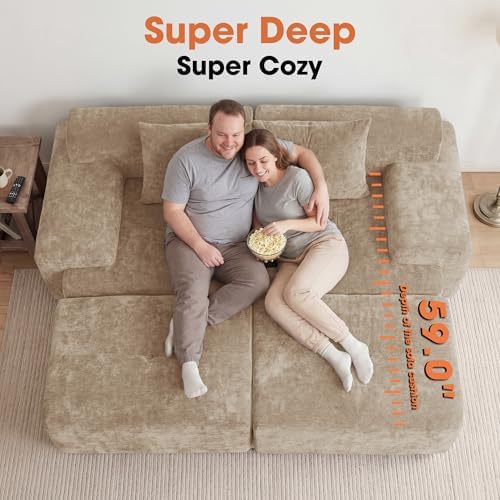 84" Modular Loveseat Couch - Image 3