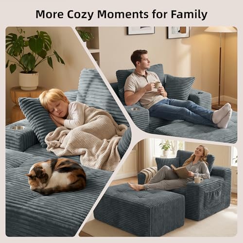 66" Oversized Boneless Chaise Lounge Chair - Image 4
