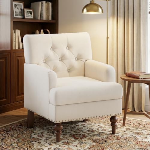 MALOL Upholstered Accent Chair, Comfy Reading Chair by MALOL
