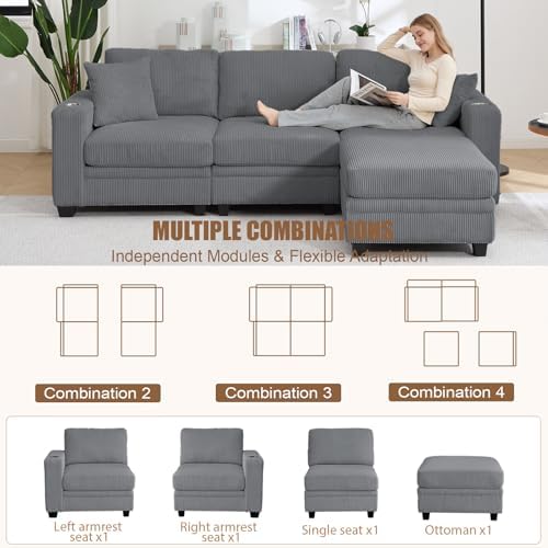 97" Modular Sectional Couch - Image 3