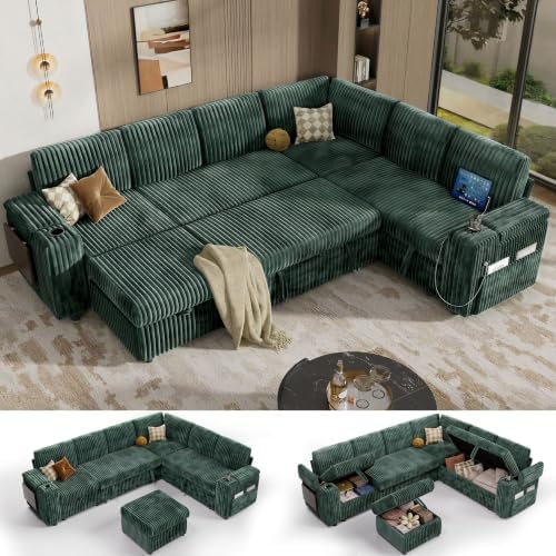Vipbear 111" Modular Sectional Sleeper Sofa by VipbearLiving