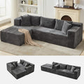 106" L Shaped Modular Cloud Sectional Sofa by SLEKVERSA