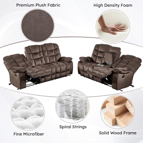 HAOMARKETS 2-Piece Recliner Sofa Couch Set, Include Single Power Electric - Image 6