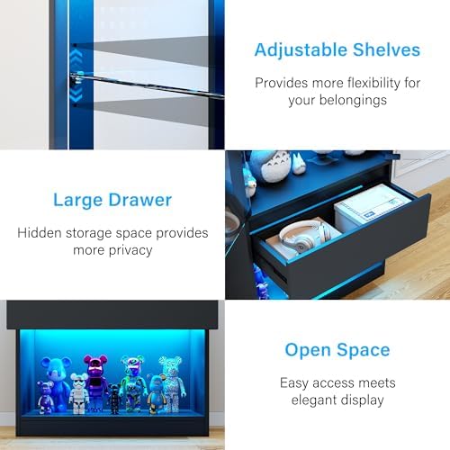 kepptory 65" Slim Glass Display Cabinet - Image 6