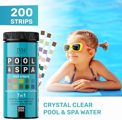 JNW Direct Pool Test Strips for Pools and Spas - 7 in 1 Water Test 200 Pack - Image 2