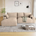 ONEMMLION 113" L-Shaped Cloud Boneless Couch Sofa by ONEMMLION