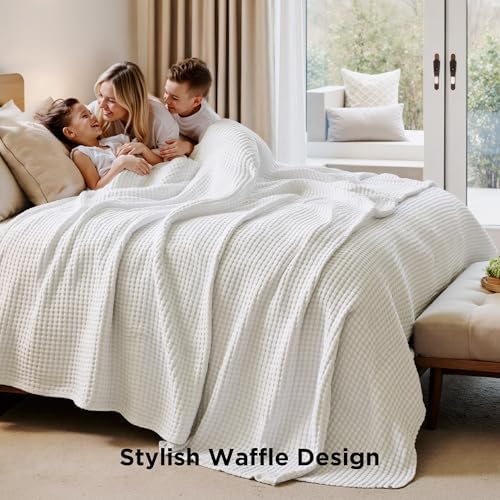 Bedsure Cooling Waffle Blanket for Hot Sleepers - Image 6