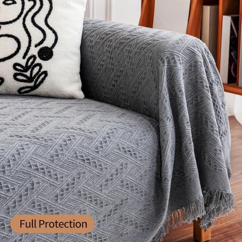 Deep Dream Sectional Couch Covers, 2 Pieces Sectional Sofa Cover, L Shaped - Image 3