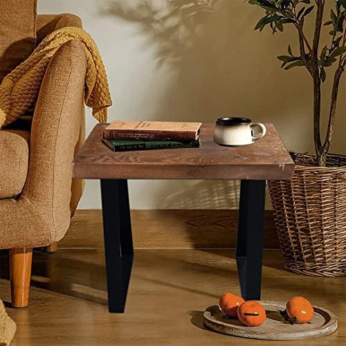 Solid Wood Bench 19"x12"x16"H Rectangle Entryway Stools Rustic Coffee End Table - Image 4