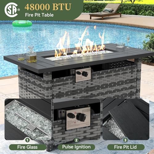 Aoxun 15 Piece Patio Furniture Set - Image 4