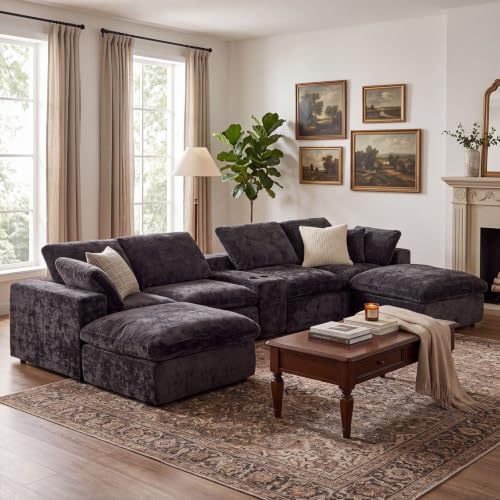167.5" Oversized Boneless Cloud Couch Sectional by fanzutuz