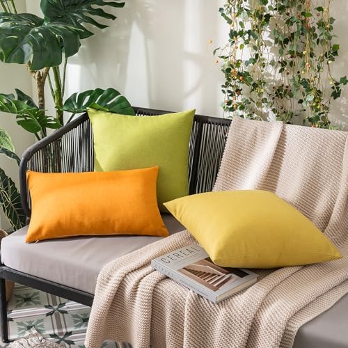 MIULEE Decorative Outdoor Pillow Covers Fall 16x16 Pumpkin Orange - Image 5