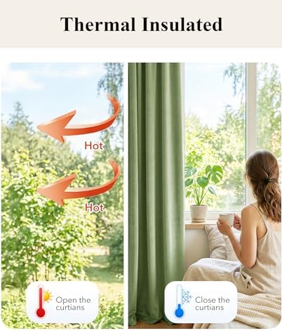 StangH Retro Green Velvet Curtains - Image 6