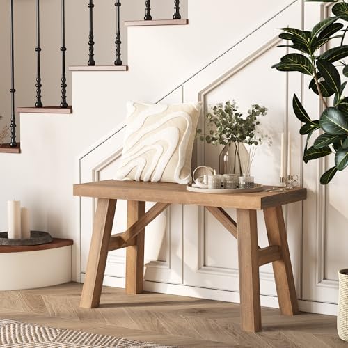 Wnutrees Sawmill Solid Wood Bench by Wnutrees