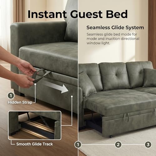 TYBOATLE Convertible Sofa Bed Couch - Image 3