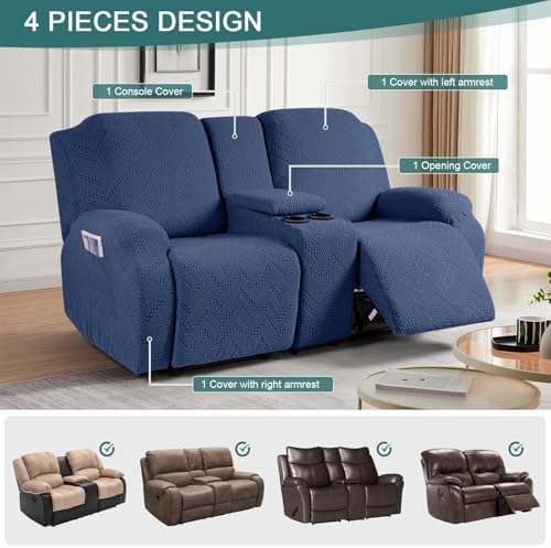 Ruaozz Stretch Loveseat Recliner Cover - Image 4