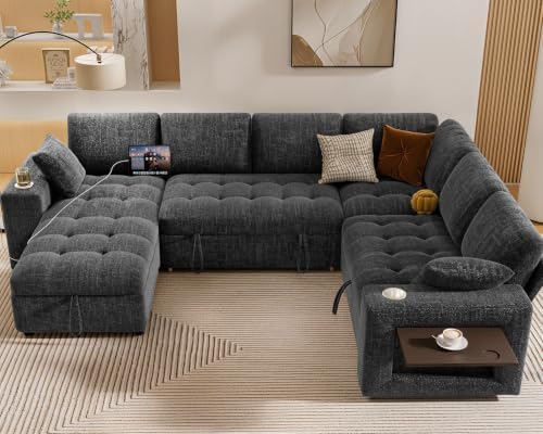 Vipbear 111" Modular Sectional Sleeper Sofa - Image 2