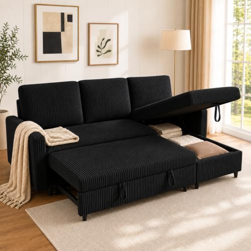 Walsunny 77 Inch Sectional Sleeper Sofa by Walsunny