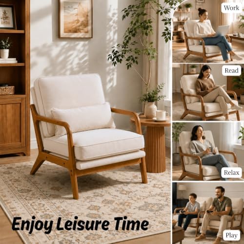 Karl home Mid-Century Modern Accent Reading Chair - Image 4