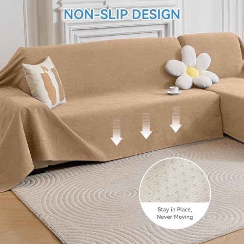 100% Waterproof Sectional Couch Covers, 2 Pieces L Shaped Sofa Cover - Image 5