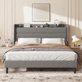 Queen Linen Multifunctional Bed by Lujayhome