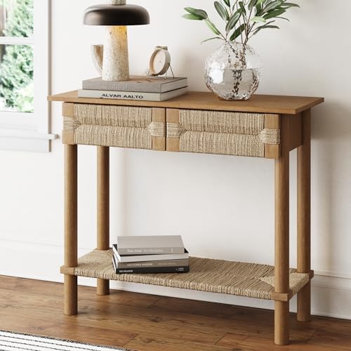 Nathan James Beacon Wooden Sofa Console Table by Unknown